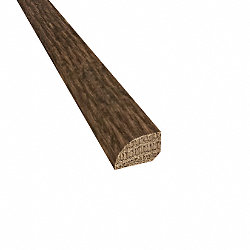 Prefinished Bordeaux White Oak Hardwood 1/2 in thick x .75 in wide x 78 in Length Shoe Molding
